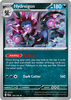 PTCG-SV02 140/193 R Hydreigon