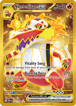 PTCG-SV02 272/193 HR Skeledirge ex