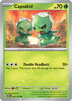 PTCG-SV03 024/197 C Capsakid