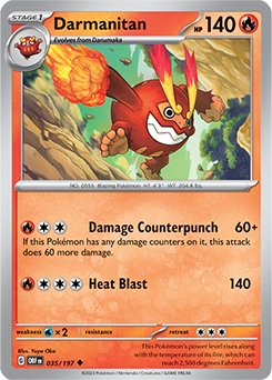PTCG-SV03 035/197 U Darmanitan