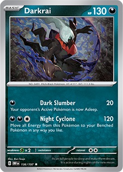 PTCG-SV03 136/197 R Darkrai