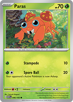 PTCG-SV03.5 046/165 C Paras