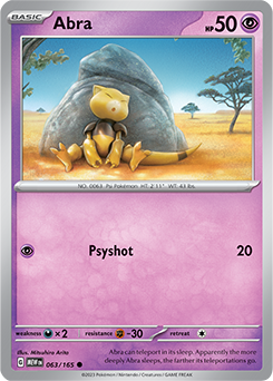 PTCG-SV03.5 063/165 C Abra