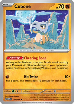 PTCG-SV03.5 104/165 C Cubone