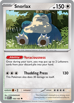 PTCG-SV03.5 143/165 U Snorlax