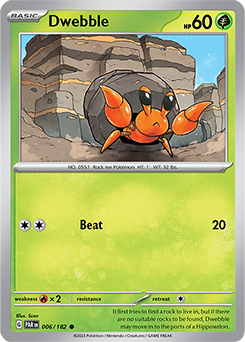 PTCG-SV04 006/182 C Dwebble