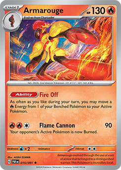 PTCG-SV04.5 015/091 R Armarouge