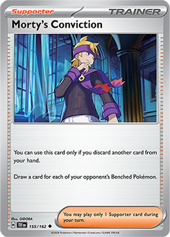 PTCG-SV05 155/162 U Morty’s Conviction