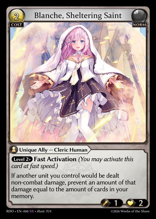 GATCG-RDO-EN-060 SR Blanche, Sheltering Saint