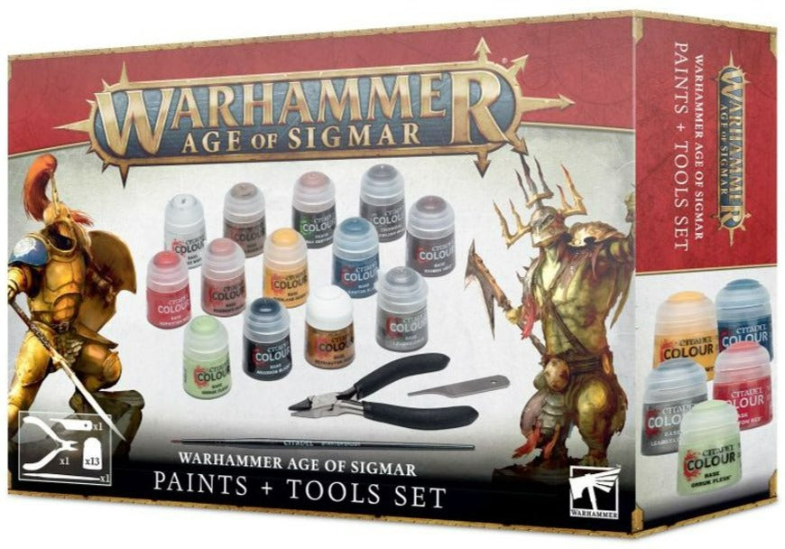 Warhammer Age of Sigmar - Paints + Tool Set