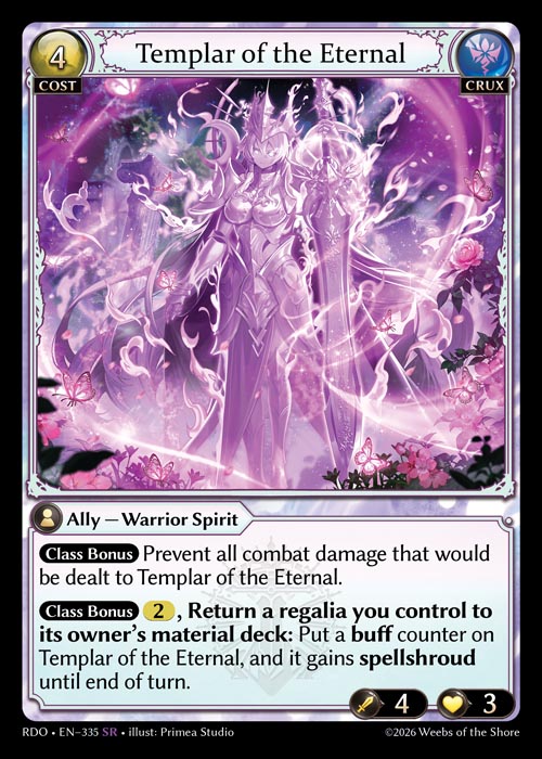 GATCG-RDO-EN-335 SR Templar of the Eternal