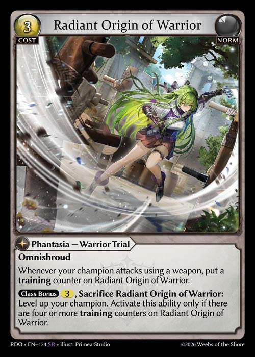 GATCG-RDO-EN-124 SR Radiant Origin of Warrior