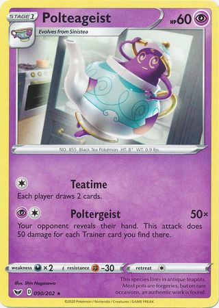 PTCG-SS01 090/202 R Polteageist