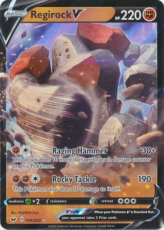 PTCG-SS01 104/202 UR Regirock V