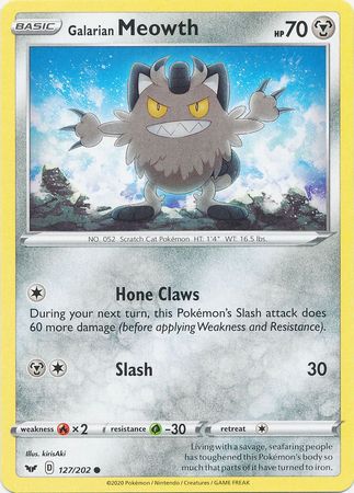 PTCG-SS01 127/202 C Galarian Meowth