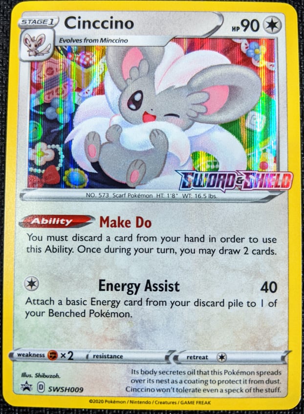 PTCG-SWSH009 PR Cinccino