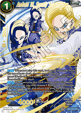DBSCG-BT8-033 SPR Android 18, Speedy Substitution