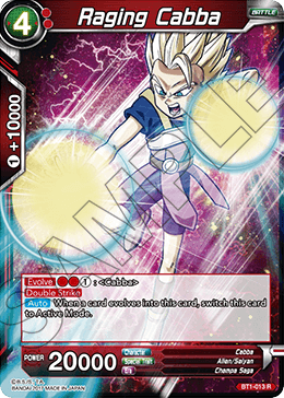 DBSCG-BT1-013 R Raging Cabba