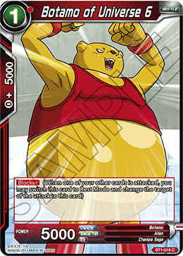 DBSCG-BT1-019 C Botamo of Universe 6