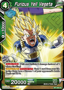 DBSCG-BT1-065 UC Furious Yell Vegeta