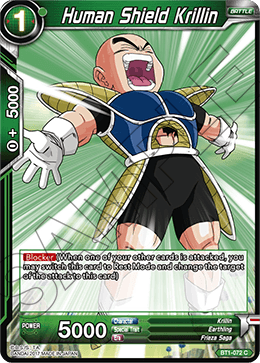 DBSCG-BT1-072 C Human Shield Krillin
