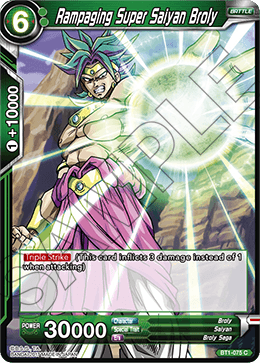 DBSCG-BT1-075 C Rampaging Super Saiyan Broly