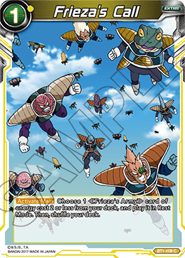 DBSCG-BT1-109 C Frieza's Call