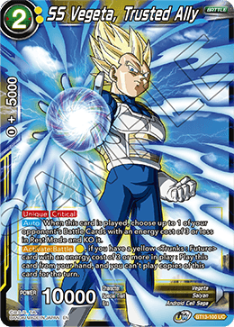 DBSCG-BT13-100 UC SS Vegeta, Trusted Ally