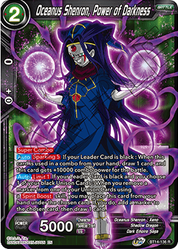DBSCG-BT14-136 R Oceanus Shenron, Power of Darkness