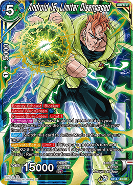 DBSCG-BT14-149 SR Android 16, Limiter Disengaged
