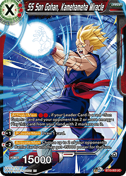 DBSCG-BT15-003 UC SS Son Gohan, Kamehameha Miracle