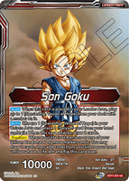 DBSCG-BT17-001 UC Son Goku // Son Goku, Pan, & Trunks, Space Adventurers