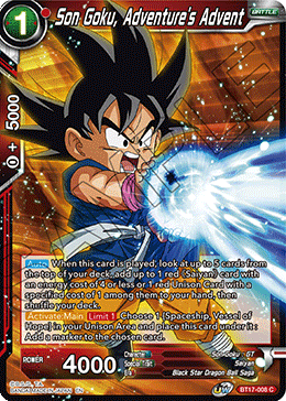 DBSCG-BT17-008 C Son Goku, Adventure's Advent