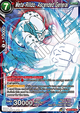 DBSCG-BT17-017 R Meta-Rilldo, Ascended General