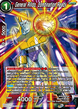 DBSCG-BT17-020 C General Rilldo, Combination Ready