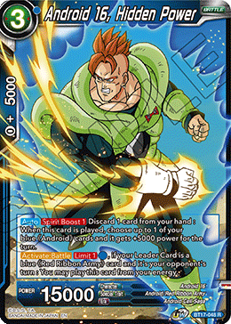DBSCG-BT17-048 R Android 16, Hidden Power