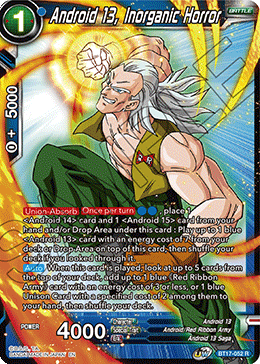 DBSCG-BT17-052 R Android 13, Inorganic Horror