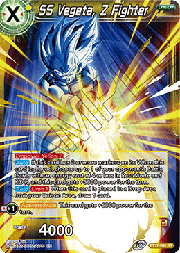 DBSCG-BT17-084 SR SS Vegeta, Z Fighter