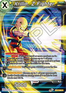 DBSCG-BT17-086 R Krillin, Z Fighter