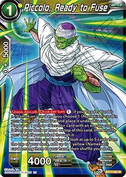 DBSCG-BT17-091 R Piccolo, Ready to Fuse