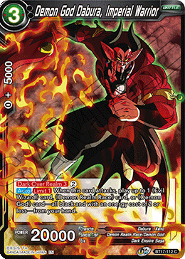 DBSCG-BT17-112 C Demon God Dabura, Imperial Warrior