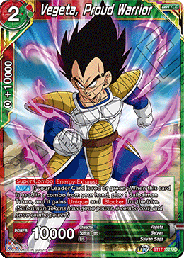 DBSCG-BT17-132 UC Vegeta, Proud Warrior