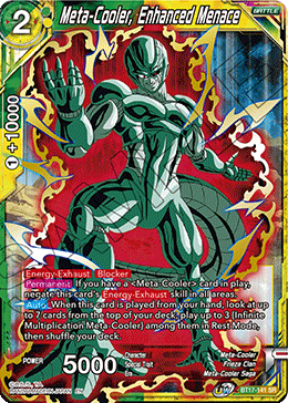 DBSCG-BT17-141 SR Meta-Cooler, Enhanced Menace