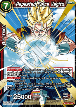 DBSCG-BT2-012 SR Repeated Force Vegito