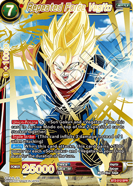 DBSCG-BT2-012 SPR Repeated Force Vegito