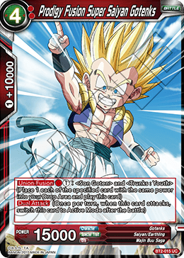 DBSCG-BT2-015 UC Prodigy Fusion Super Saiyan Gotenks