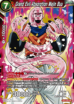 DBSCG-BT2-025 SR Grand Evil Absorption Majin Buu
