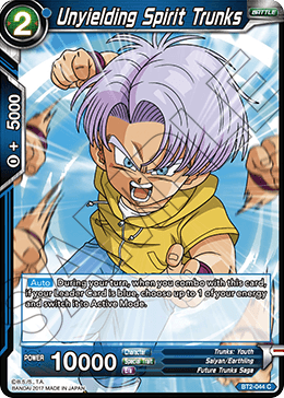 DBSCG-BT2-044 C Unyielding Spirit Trunks