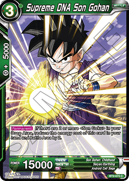 DBSCG-BT2-075 C Supreme DNA Son Gohan