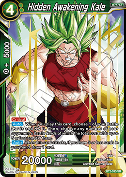 DBSCG-BT2-095 SR Hidden Awakening Kale